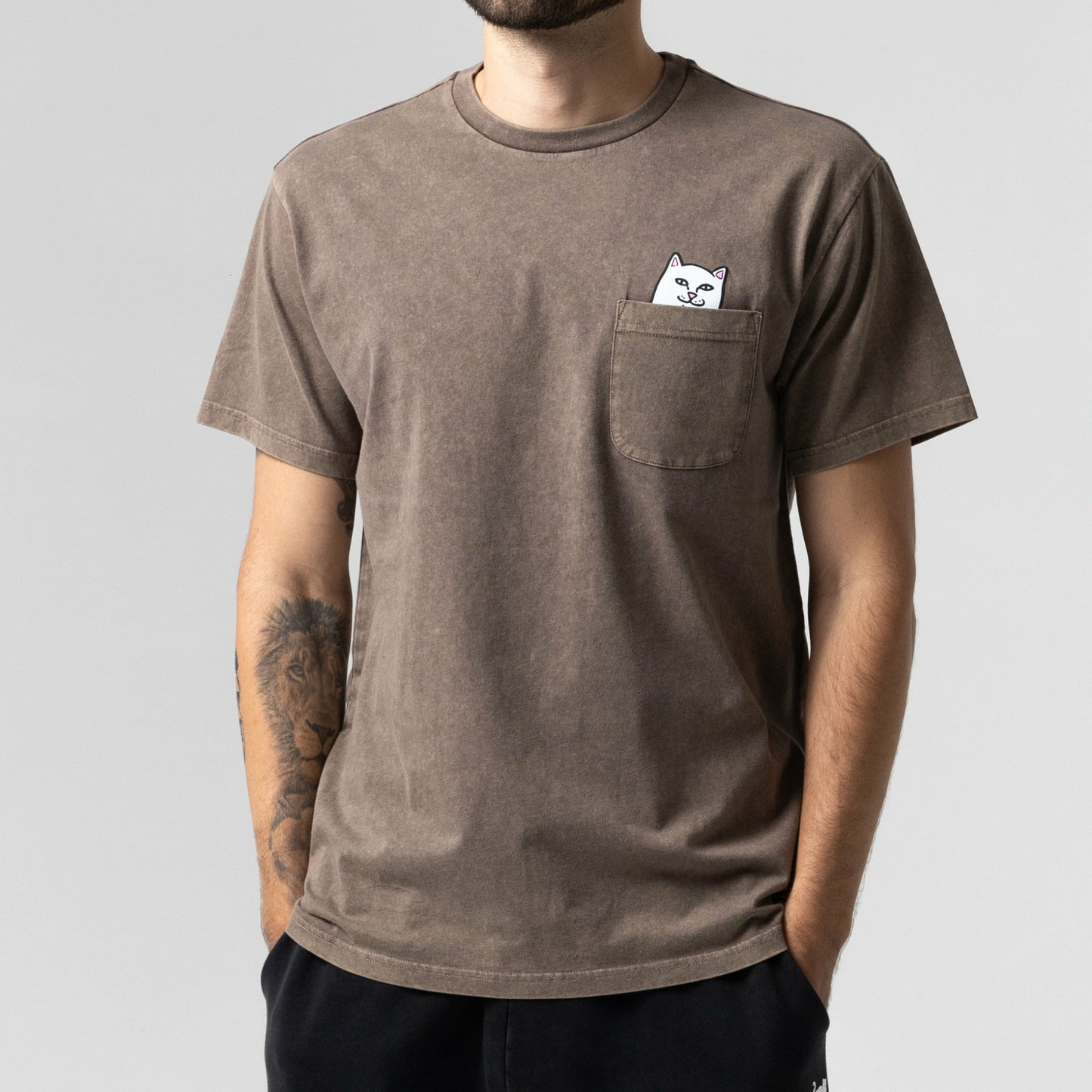 Lord Nermal Pocket Tee (Brown Vintage Wash) - Ripndip