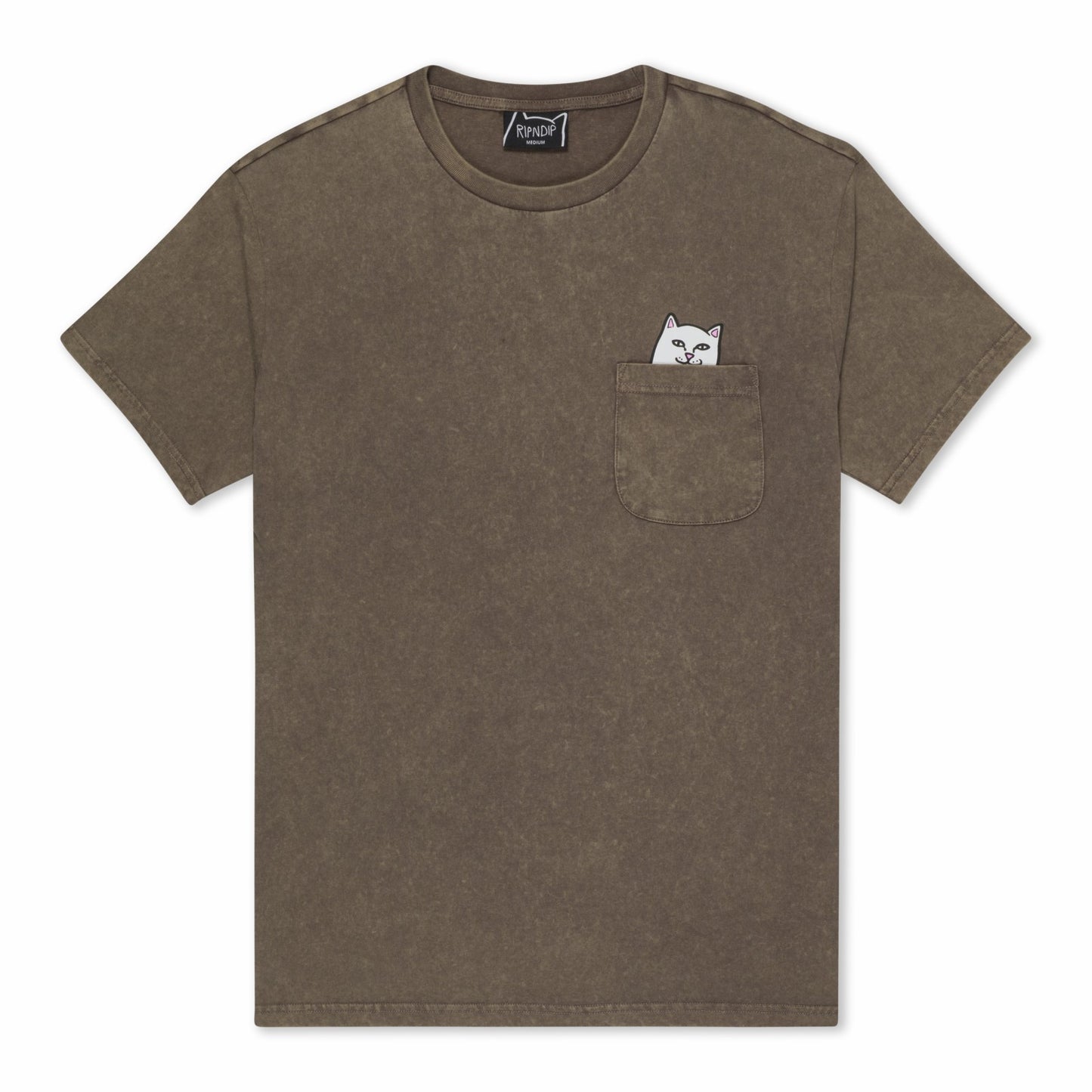 Lord Nermal Pocket Tee (Brown Vintage Wash) - Ripndip