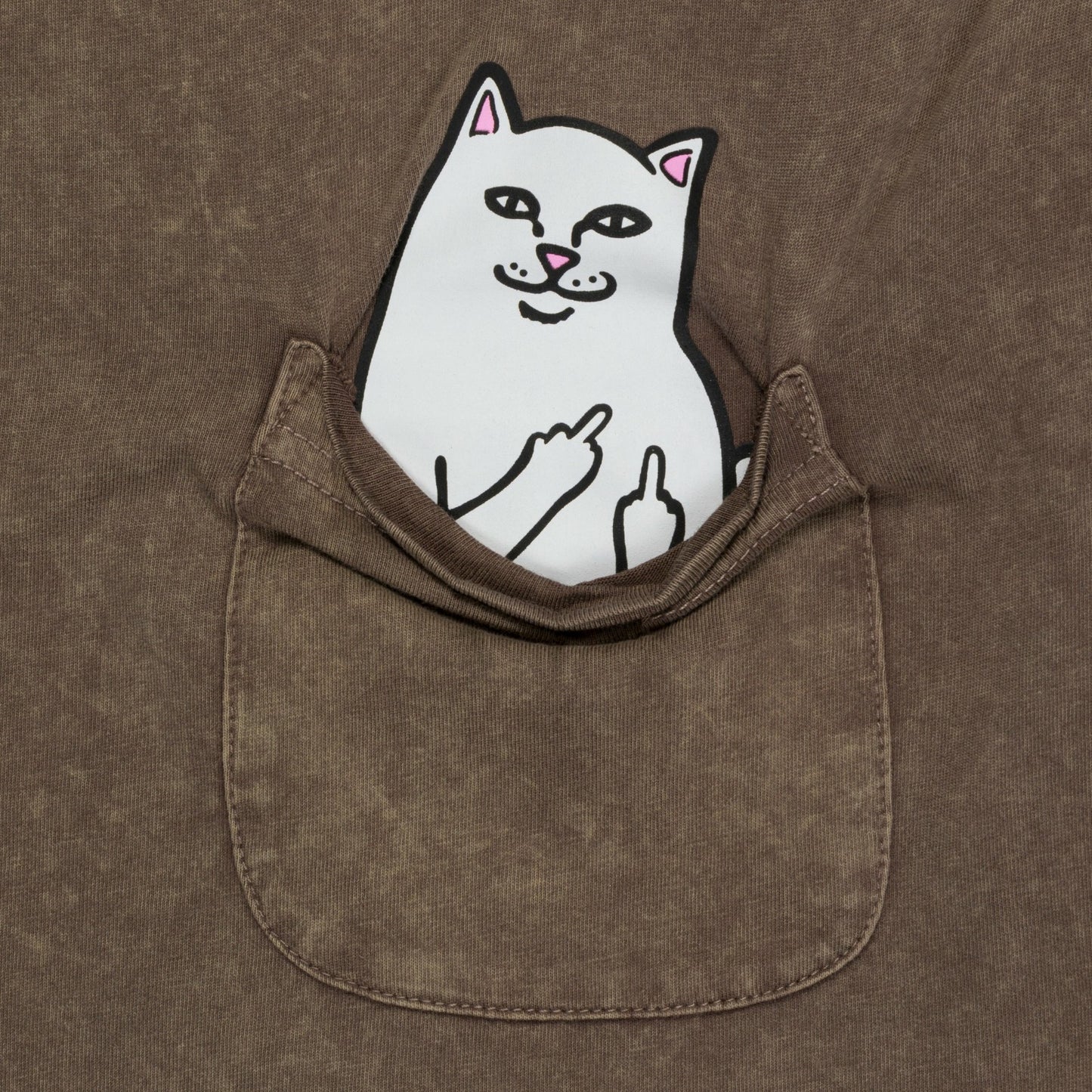 Lord Nermal Pocket Tee (Brown Vintage Wash) - Ripndip