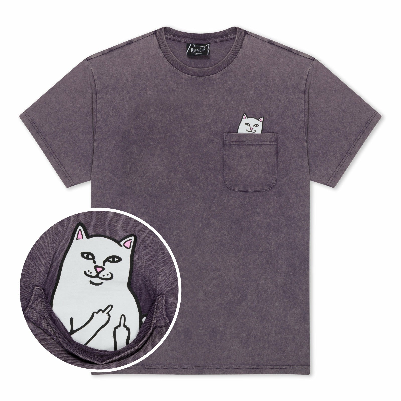 Lord Nermal Pocket Tee (Grape Vintage Wash) - Ripndip