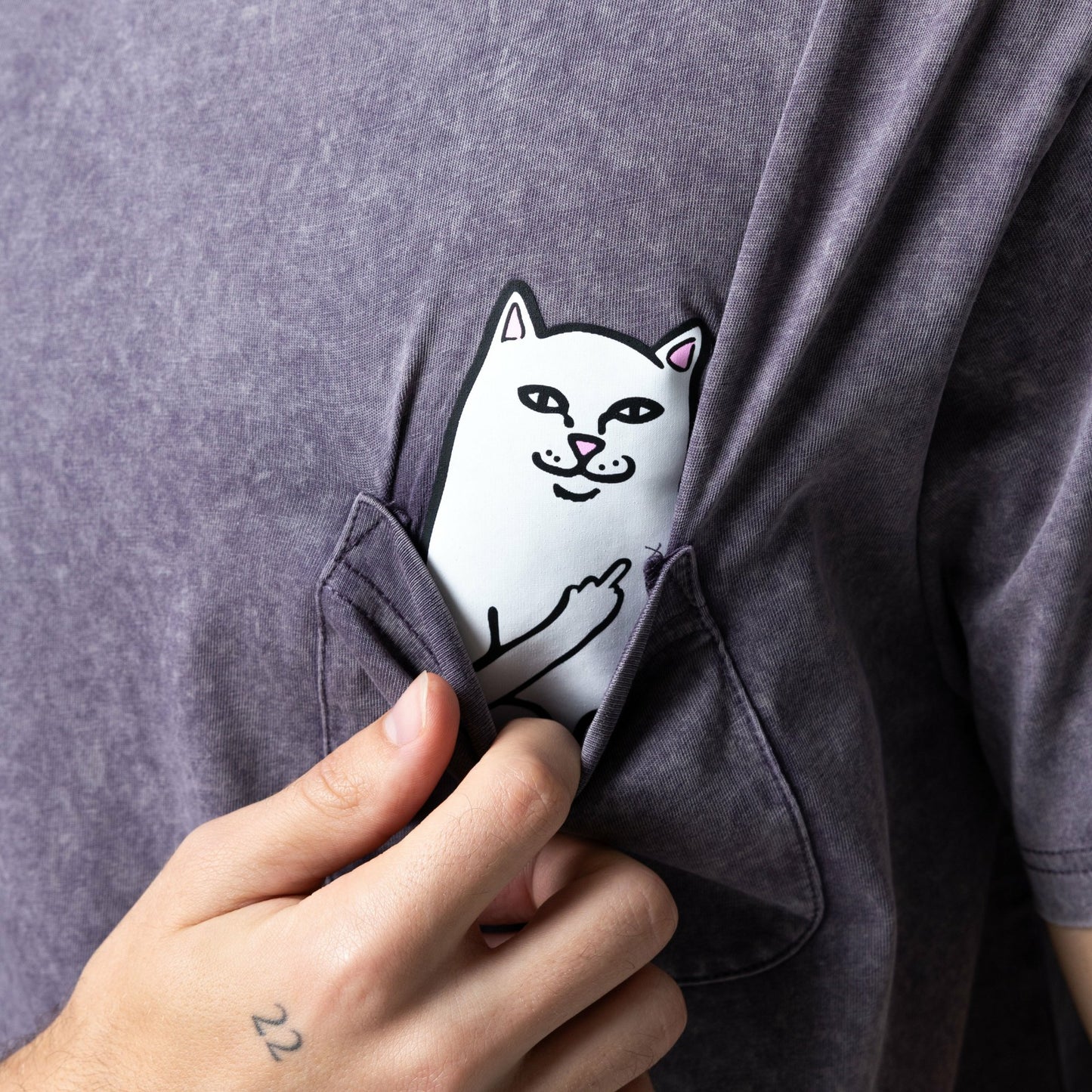 Lord Nermal Pocket Tee (Grape Vintage Wash) - Ripndip