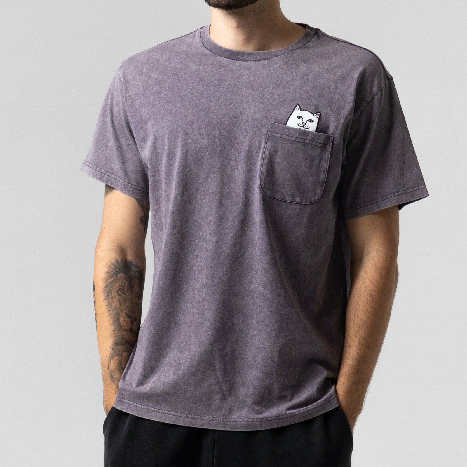 Lord Nermal Pocket Tee (Grape Vintage Wash) - Ripndip