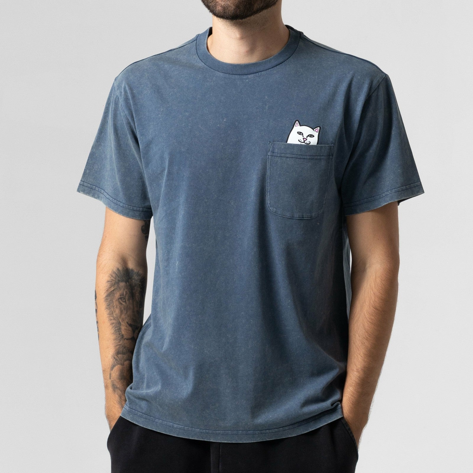 Lord Nermal Pocket Tee (Dark Slate Vintage Wash) - Ripndip