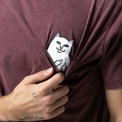 Lord Nermal Pocket Tee (Burgundy Vintage Wash) - Ripndip