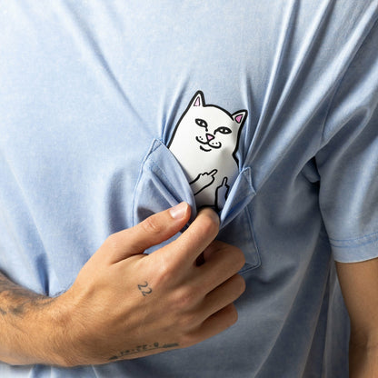 Lord Nermal Pocket Tee (Power Blue Vintage Wash) - Ripndip