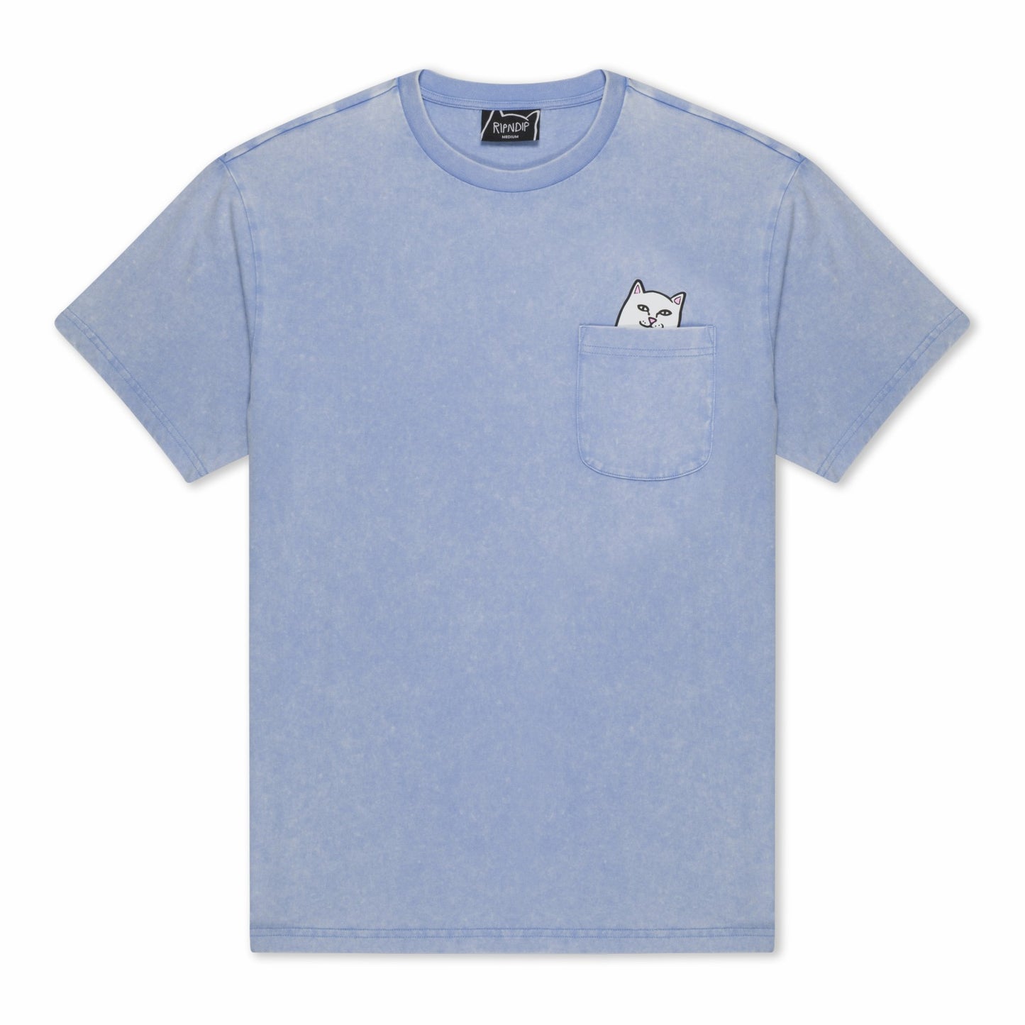 Lord Nermal Pocket Tee (Power Blue Vintage Wash) - Ripndip