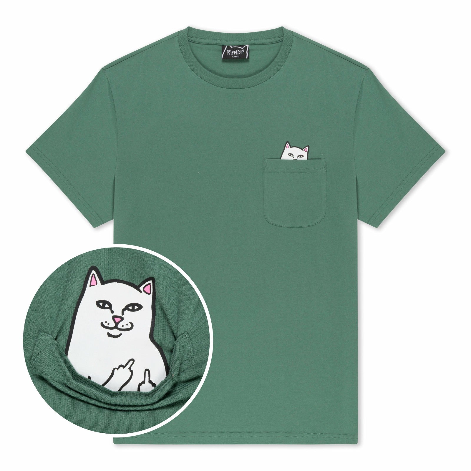 Lord Nermal Pocket Tee (Dark Olive) - Ripndip