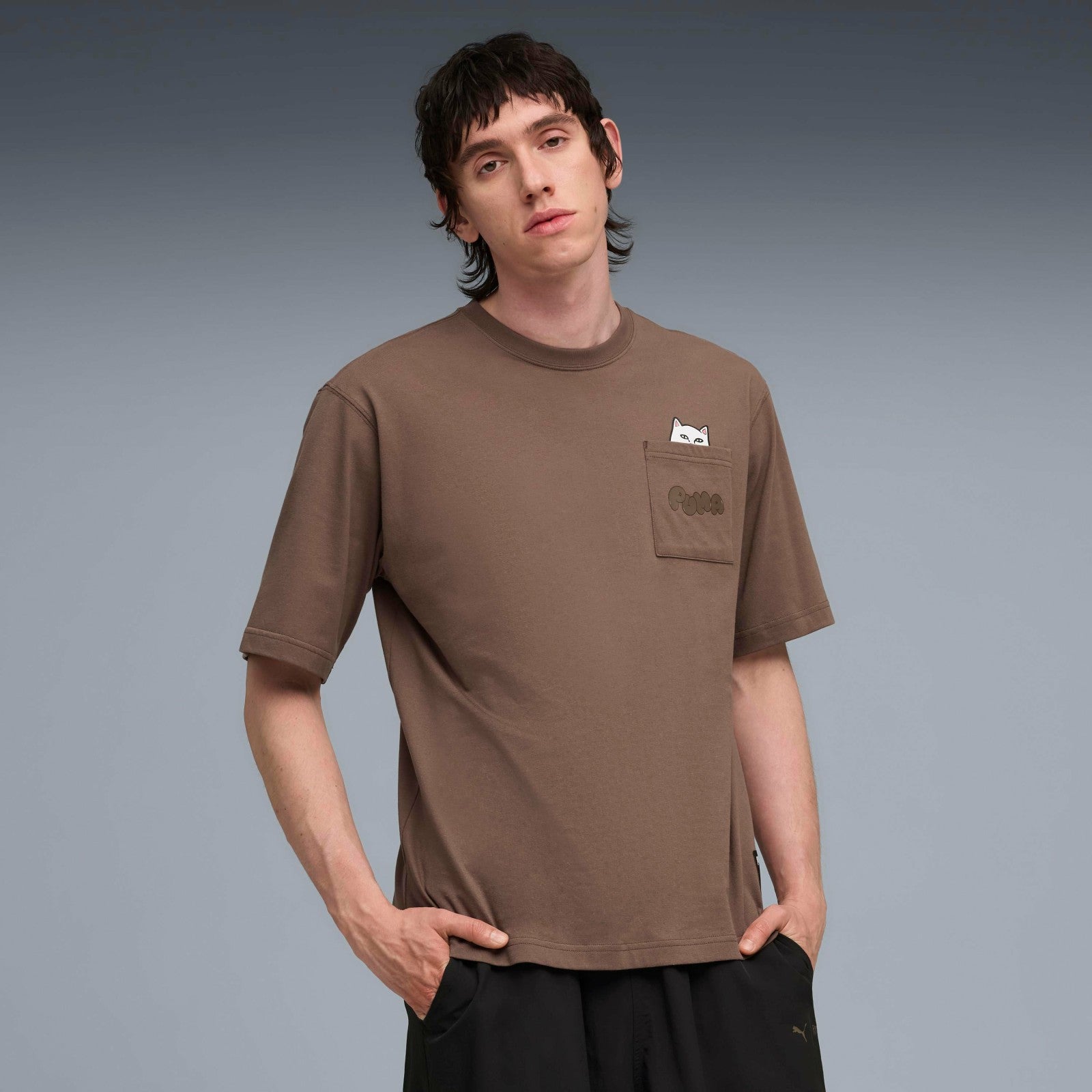 PUMA X RIPNDIP Lord Nermal Pocket Tee (Flat Bronze) - Ripndip