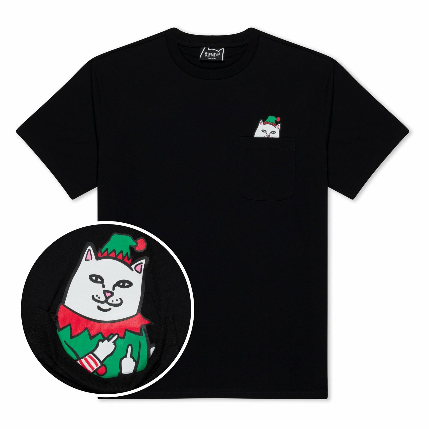 Lord Nermal Elf Pocket Tee (Black) - Ripndip