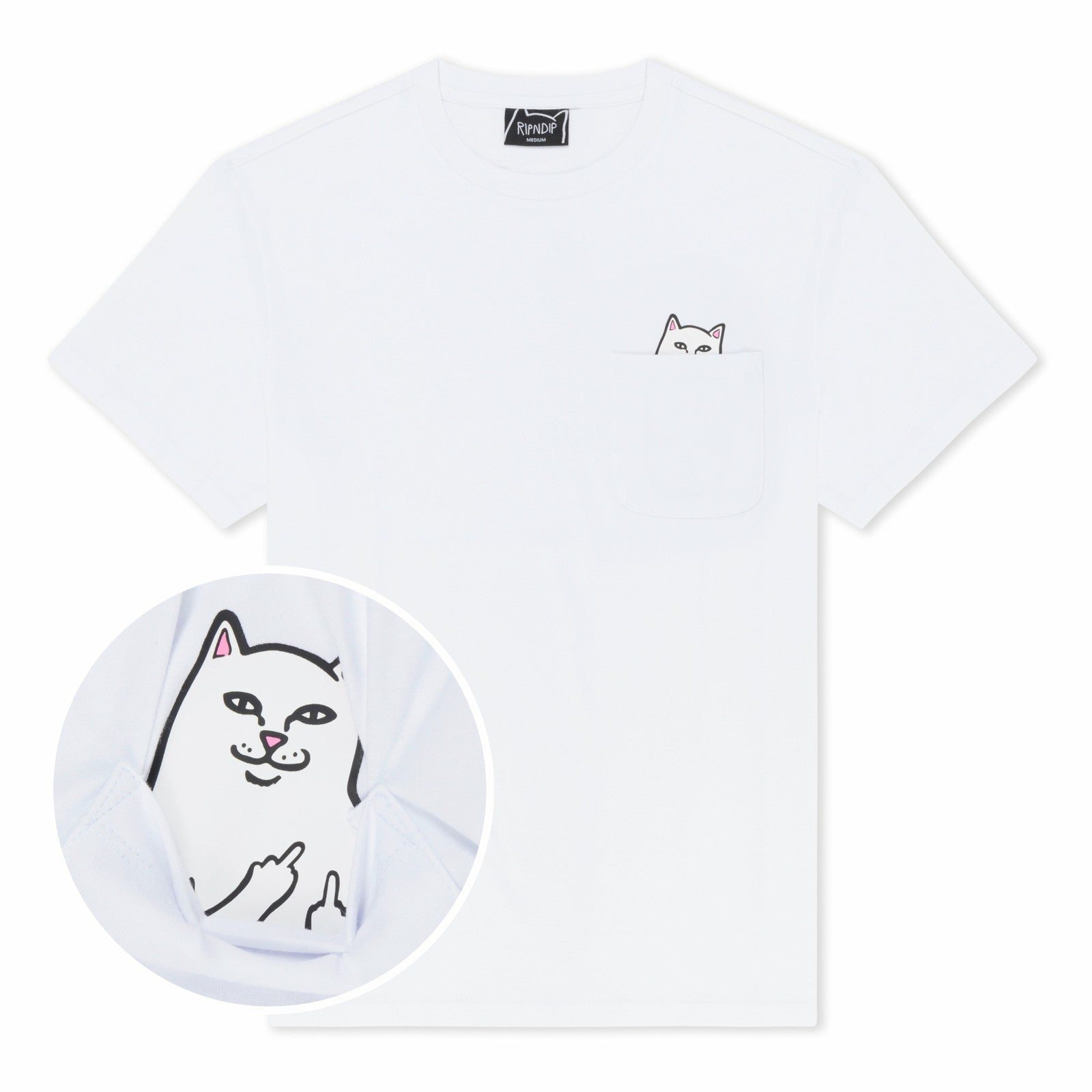Ripndip - Lord Nermal Pocket Tee (White) - Ripndip