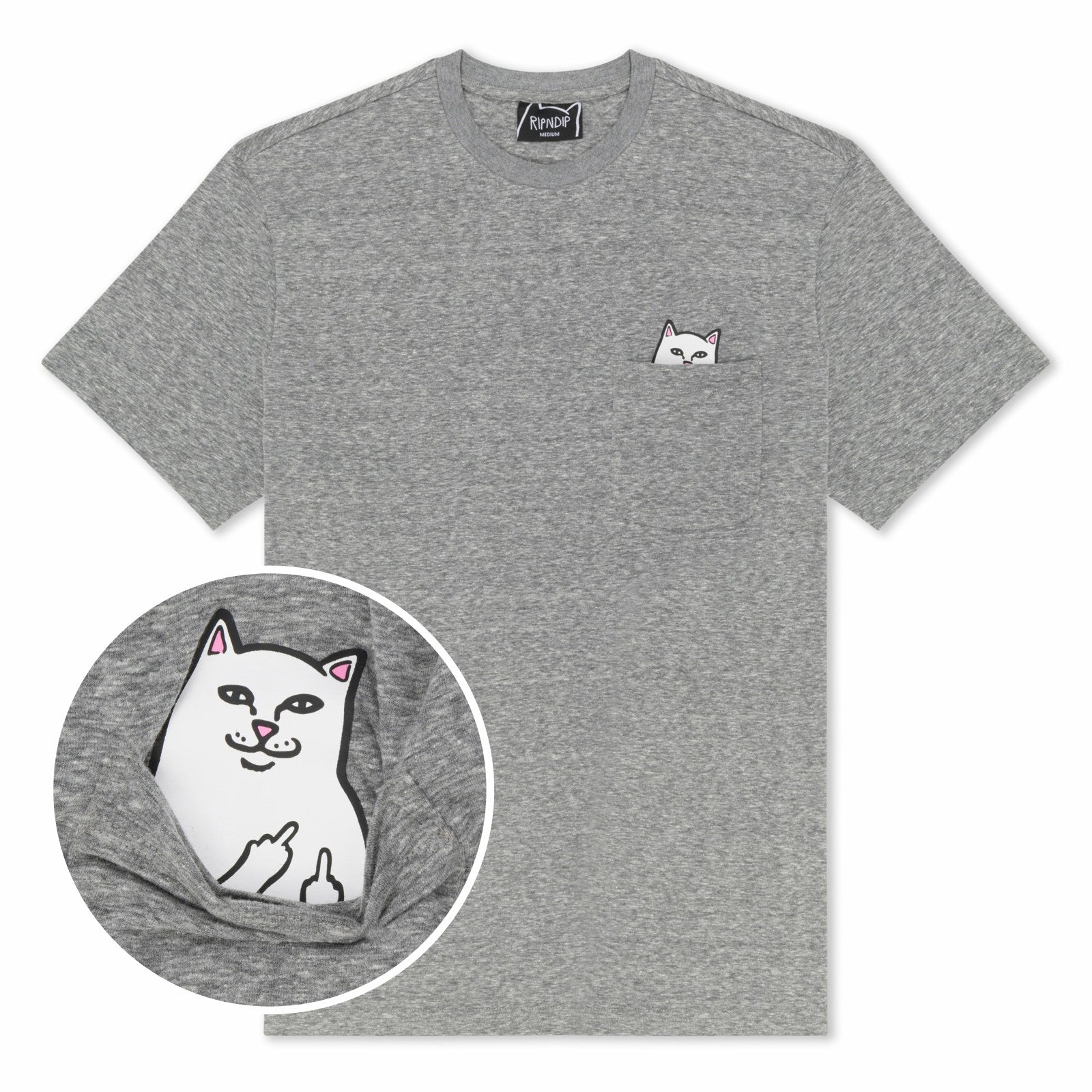 Ripndip - Lord Nermal Pocket Tee (Gray) - Ripndip