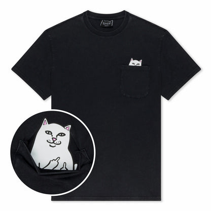 Lord Nermal Pocket tee (Black Mineral Wash) - Ripndip