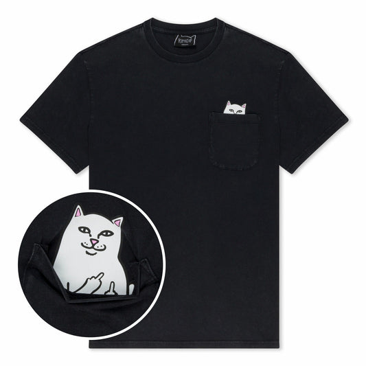 Lord Nermal Pocket tee (Black Mineral Wash) - Ripndip