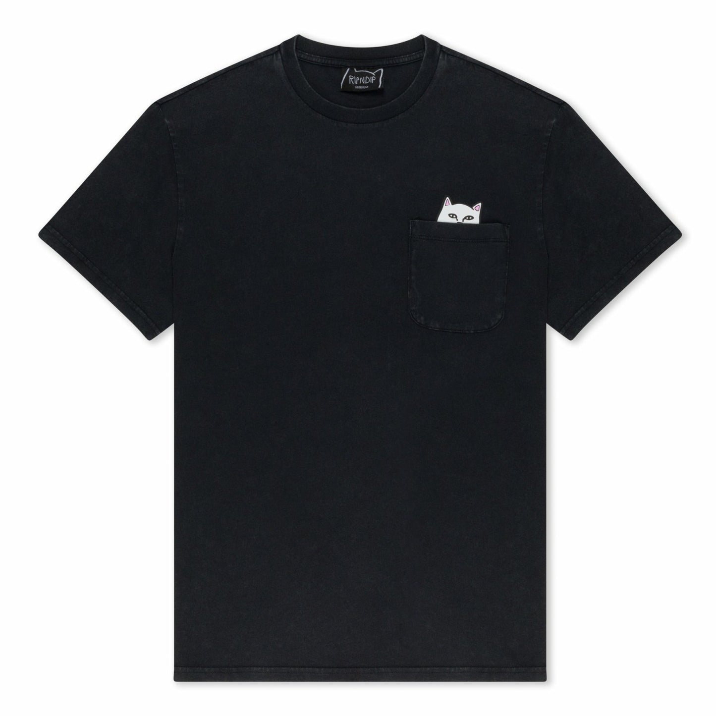 Lord Nermal Pocket tee (Black Mineral Wash) - Ripndip