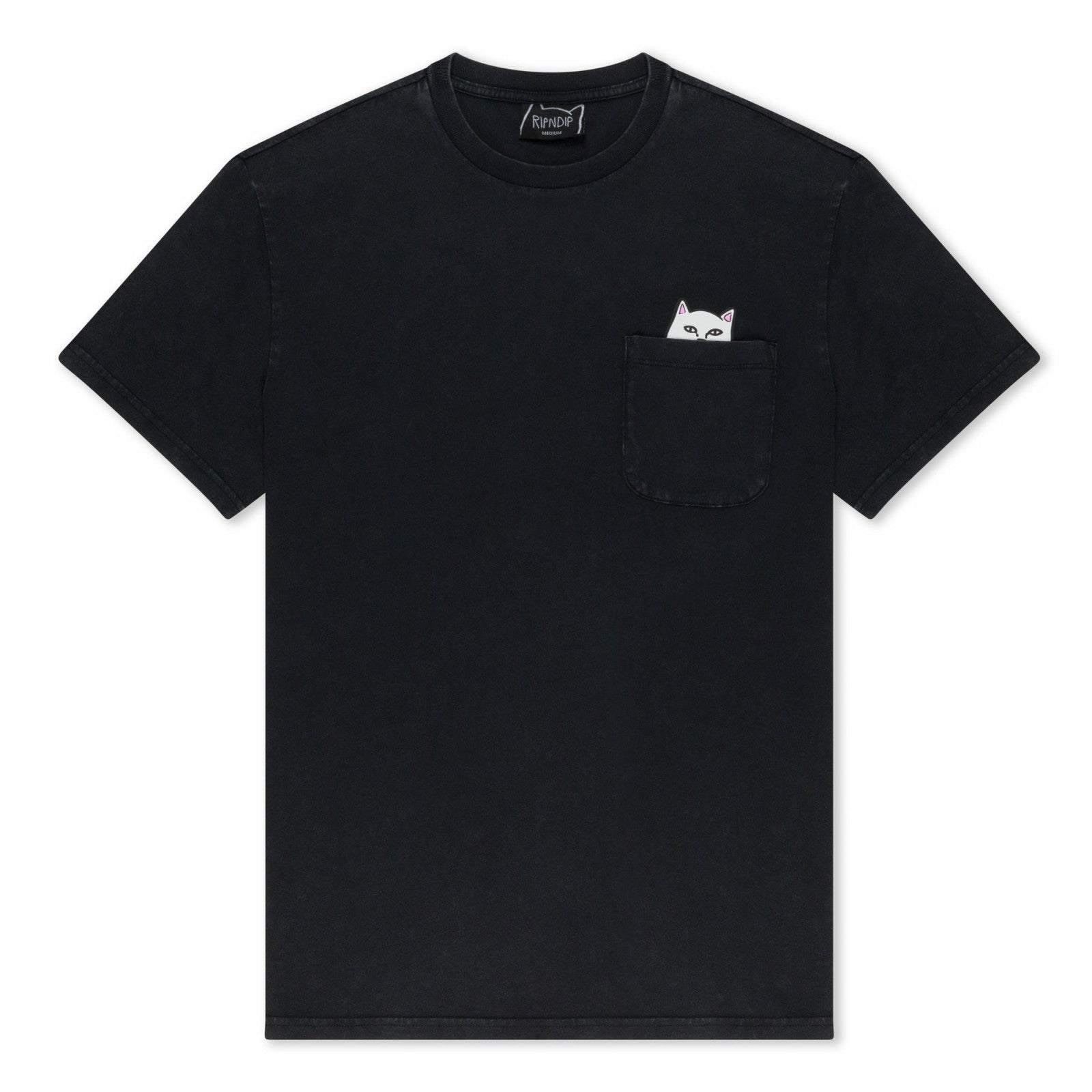 Lord Nermal Pocket tee (Black Mineral Wash) - Ripndip