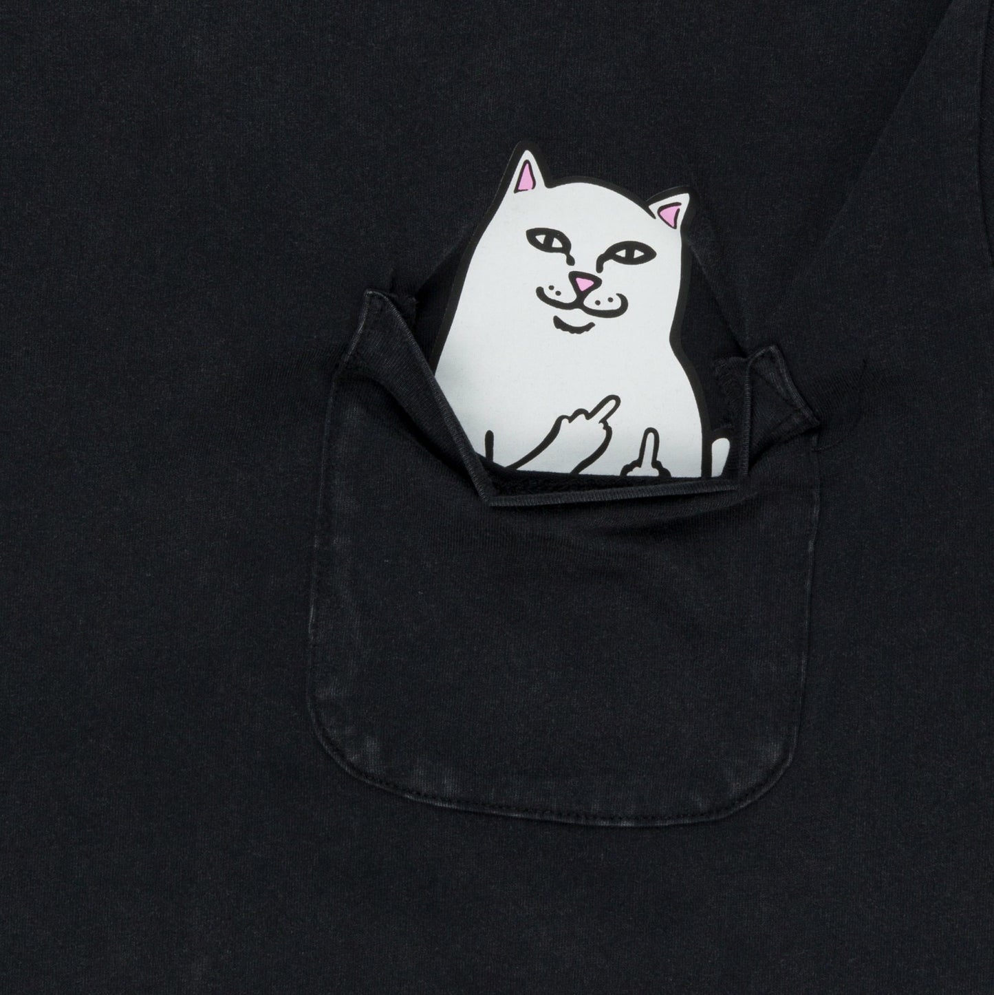 Lord Nermal Pocket tee (Black Mineral Wash) - Ripndip