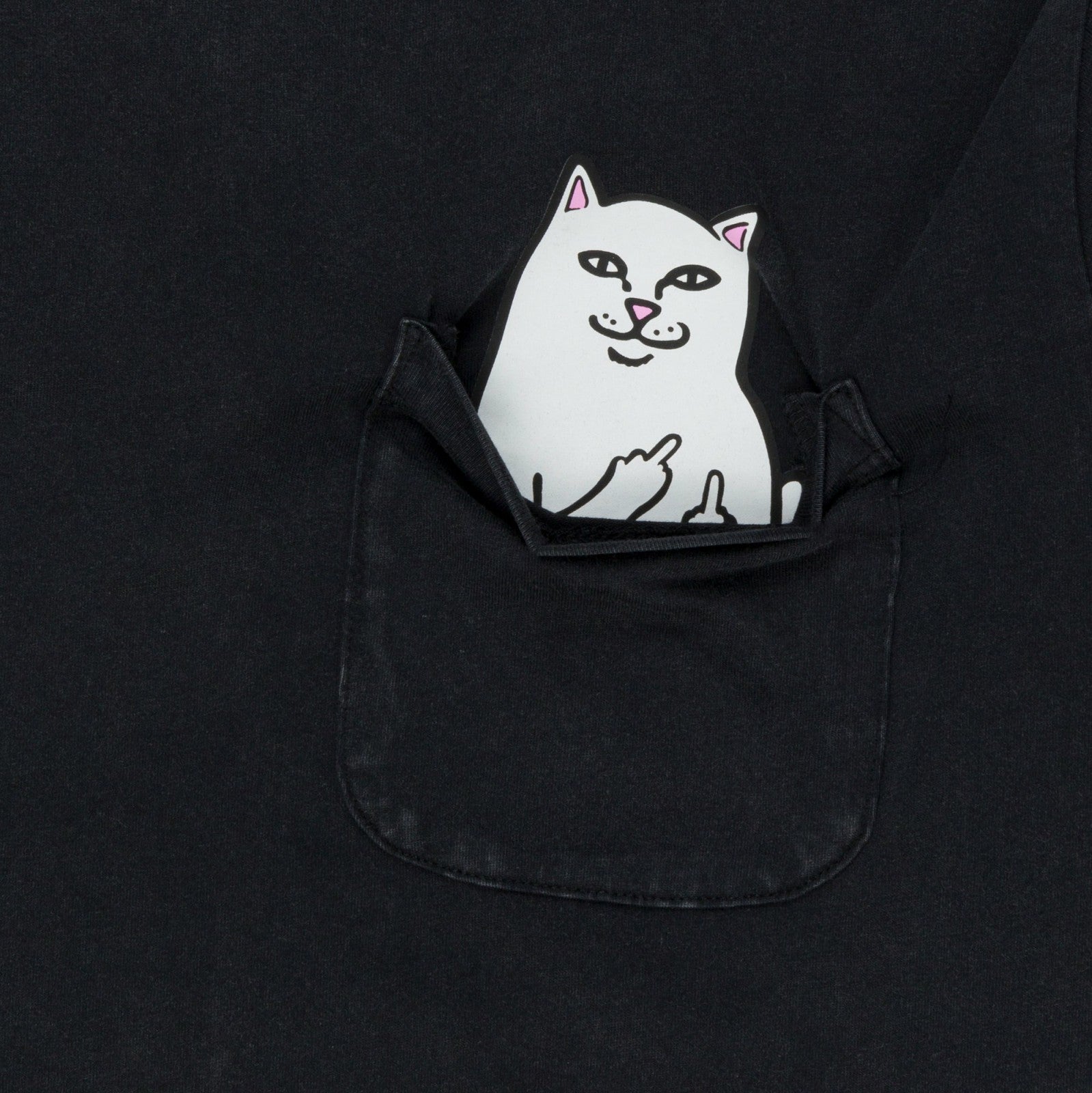 Lord Nermal Pocket tee (Black Mineral Wash) - Ripndip