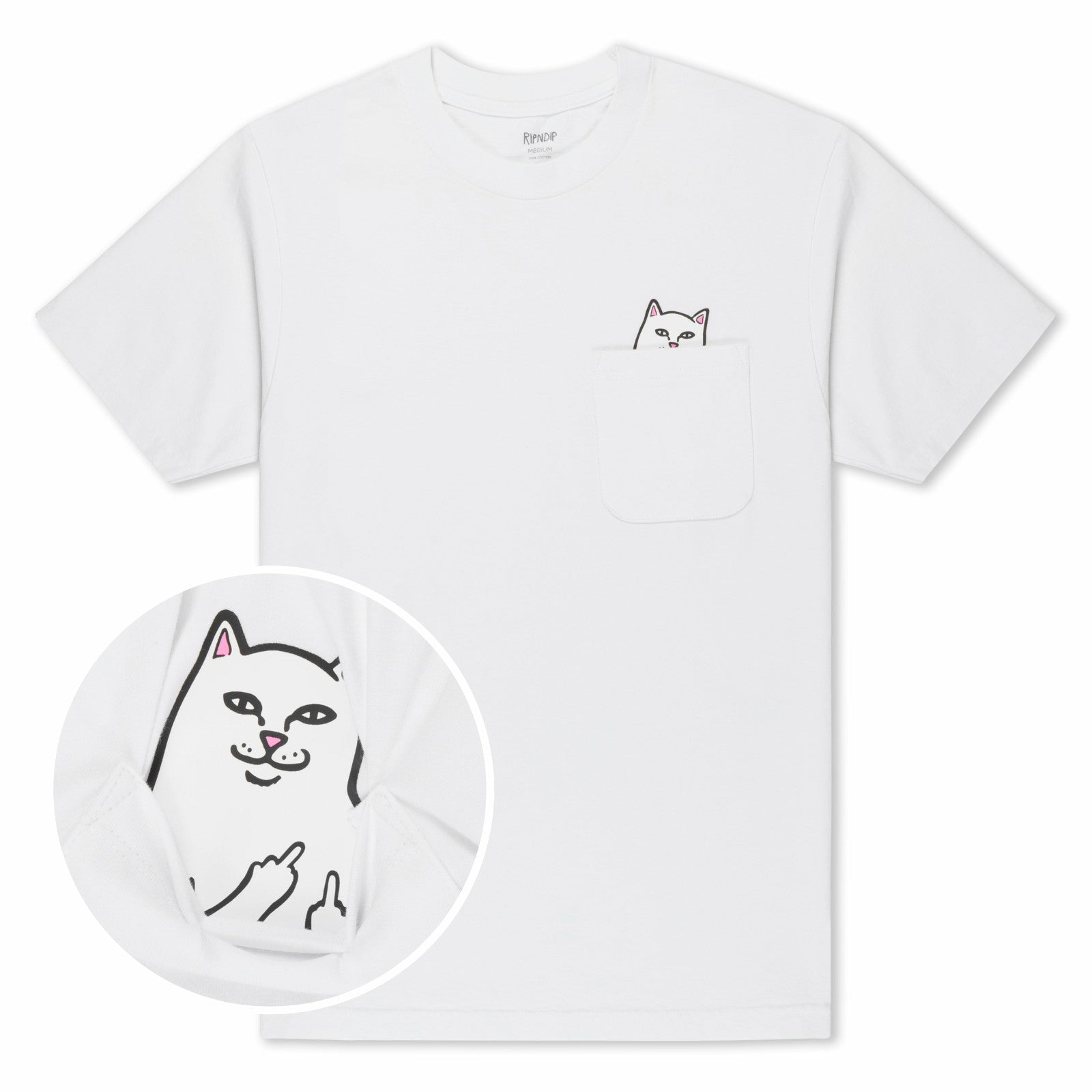 Lord Nermal Pocket Tee (White) - Ripndip