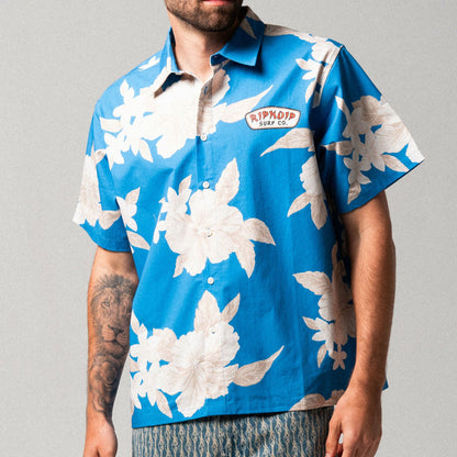 RIPNDIP Surf Co Button Up (Blue / Cream) - Ripndip