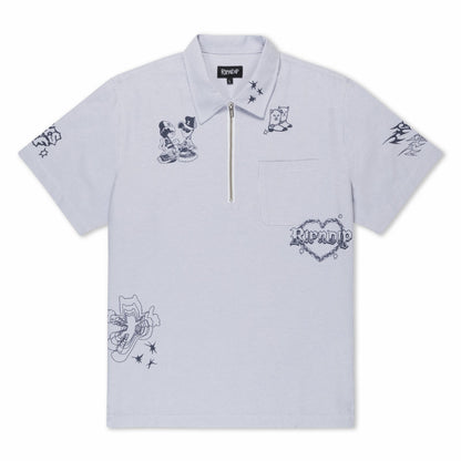 Westside Quarter Zip Shirt (Navy ) - Ripndip