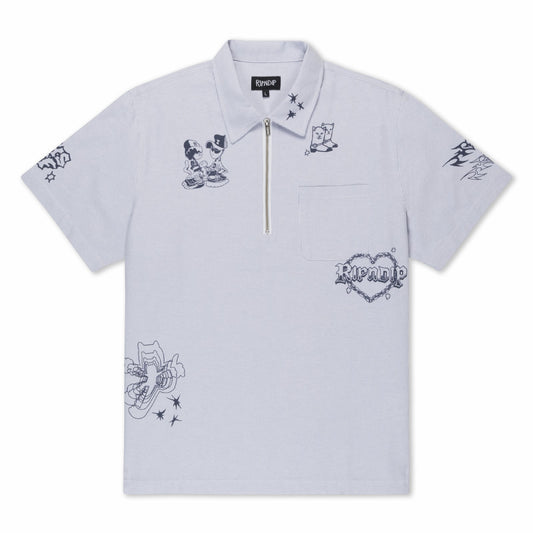 Westside Quarter Zip Shirt (Navy ) - Ripndip