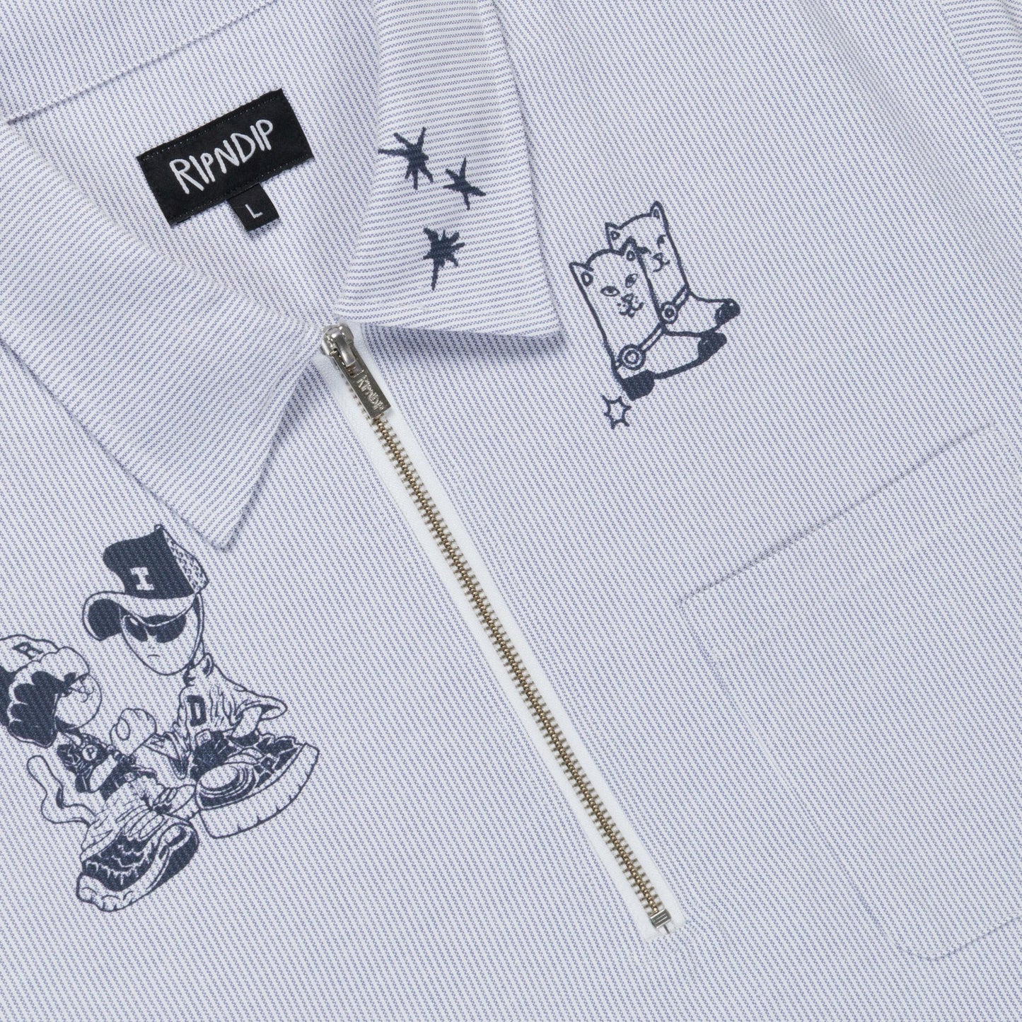 Westside Quarter Zip Shirt (Navy ) - Ripndip