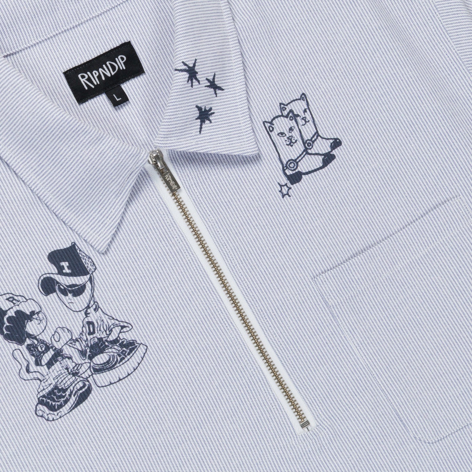 Westside Quarter Zip Shirt (Navy ) - Ripndip