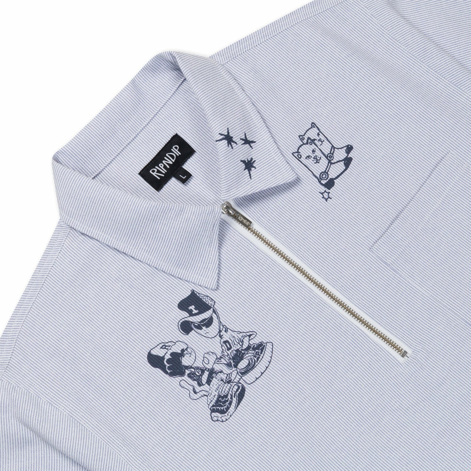 Westside Quarter Zip Shirt (Navy ) - Ripndip