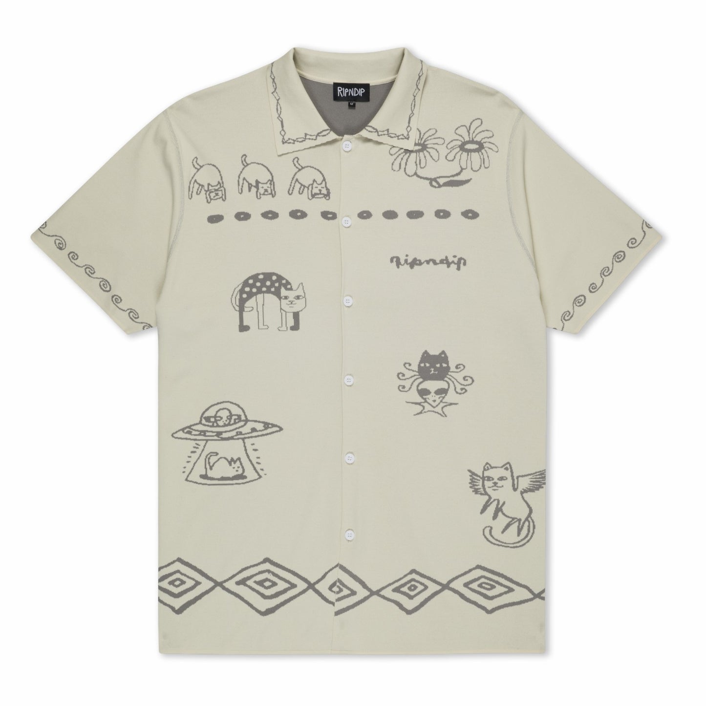 Blonded Reversible Button Up (Sand / Charcoal) - Ripndip