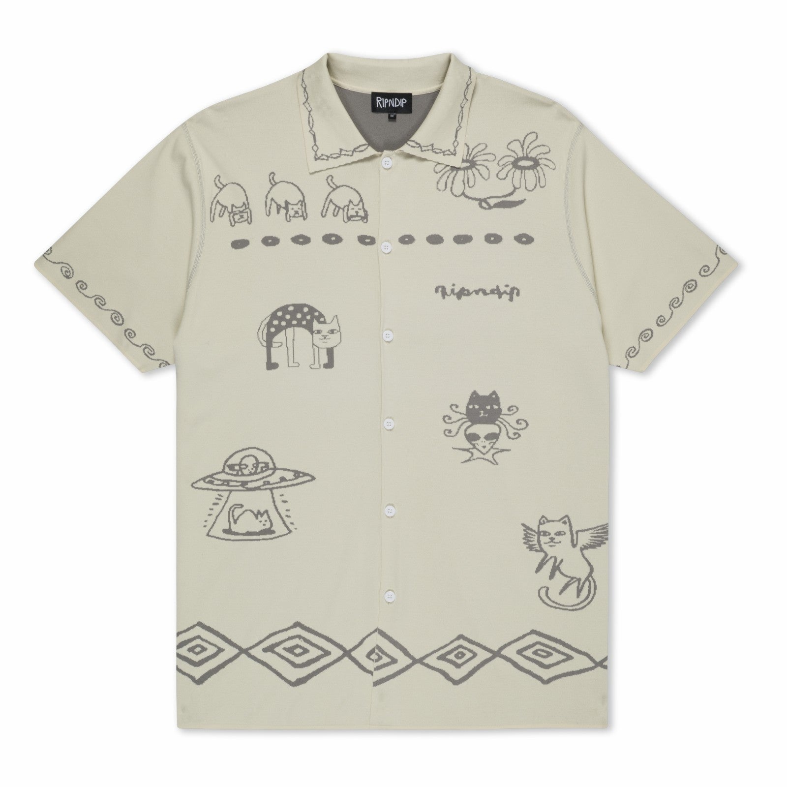 Blonded Reversible Button Up (Sand / Charcoal) - Ripndip