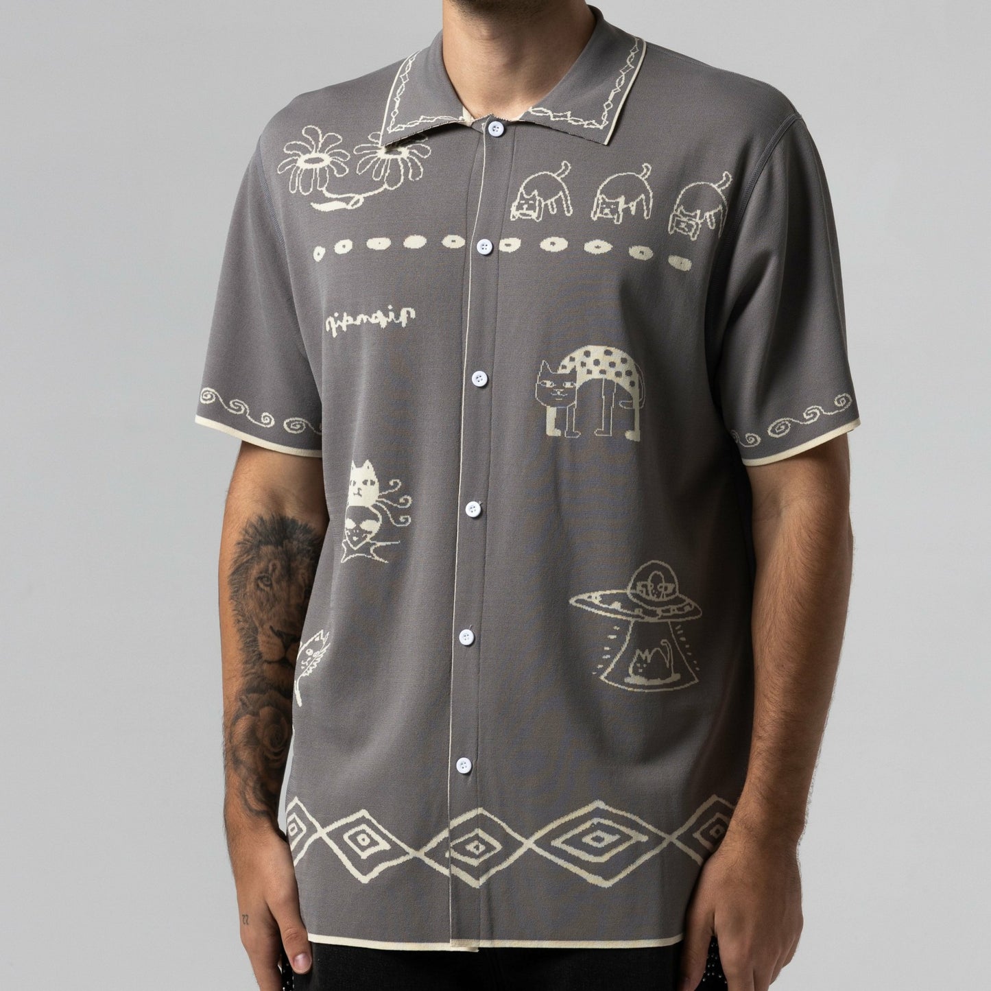 Blonded Reversible Button Up (Sand / Charcoal) - Ripndip