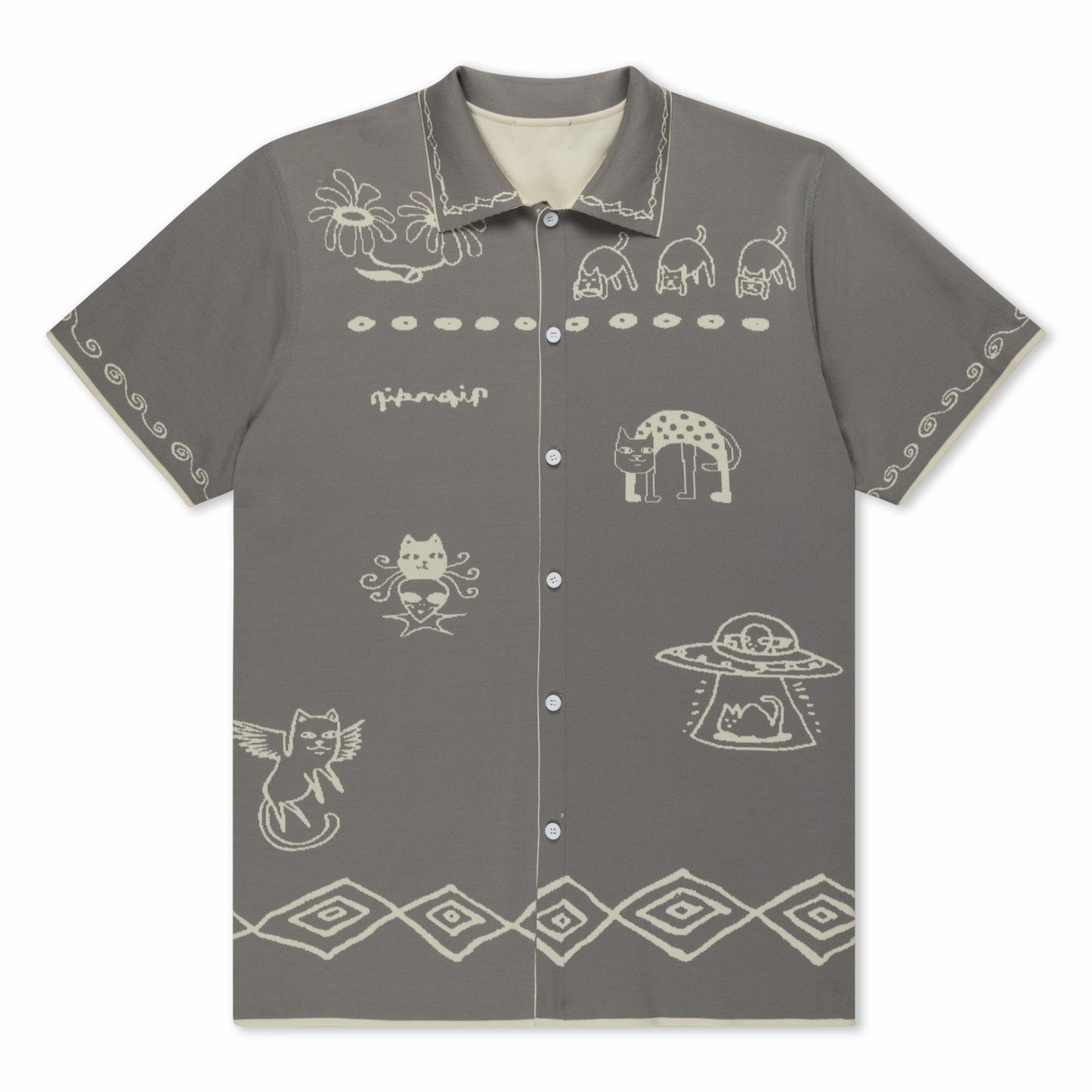 Blonded Reversible Button Up (Sand / Charcoal) - Ripndip