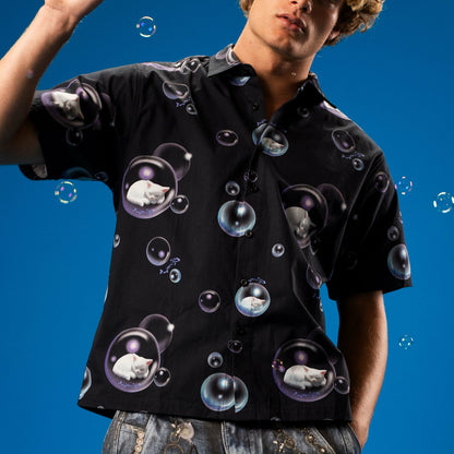 Bubbles Button Up Shirt (Black) - Ripndip