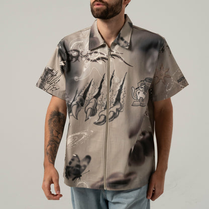 Stargazing Zip Up Shirt (Multi) - Ripndip