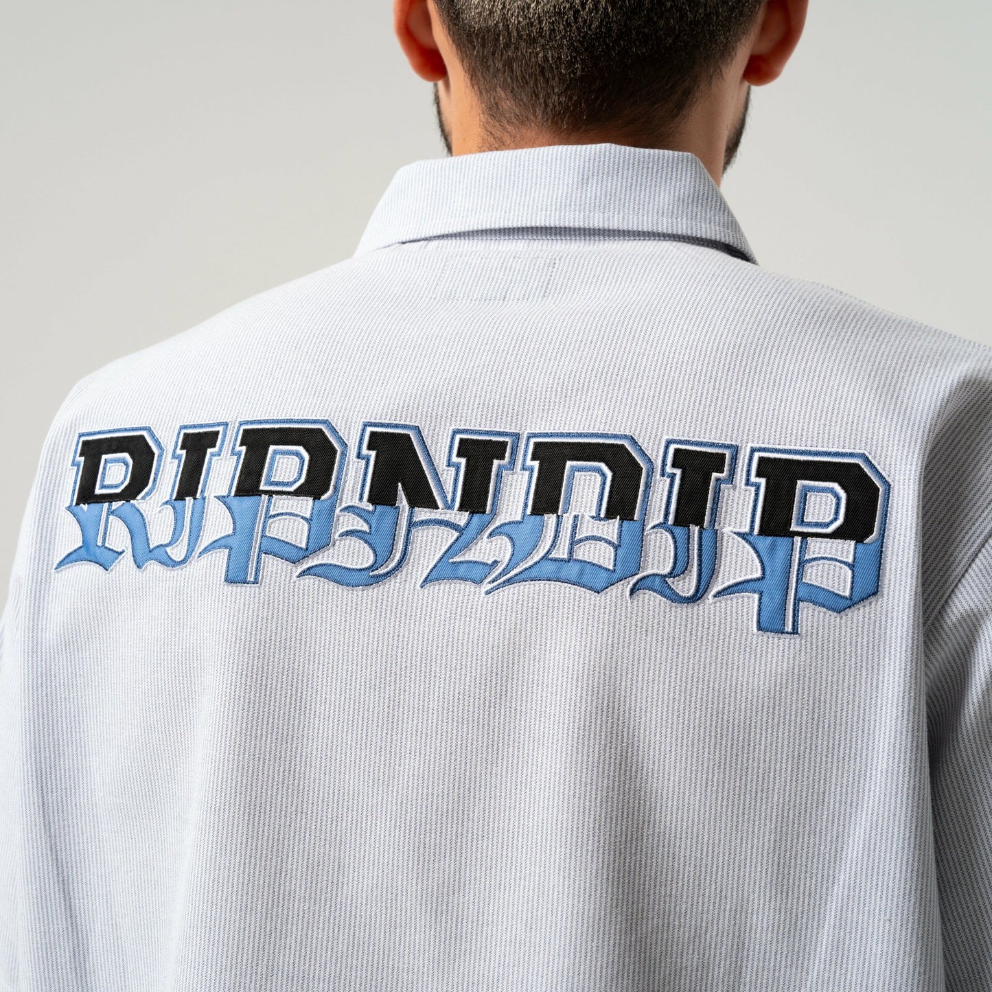 Rich Spirit Quarter Zip Shirt (Light Blue) - Ripndip