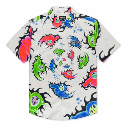 Ember Short Sleeve Button Up (Dusty Grey) - Ripndip