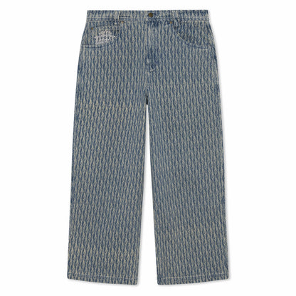 Western Roads Wide Fit Pants (Meidum Wash) - Ripndip