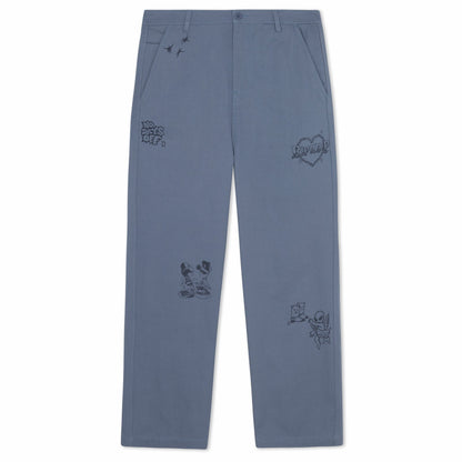 Westside Wide Fit Pants (Slate) - Ripndip
