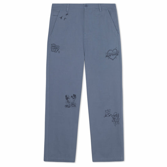 Westside Wide Fit Pants (Slate) - Ripndip
