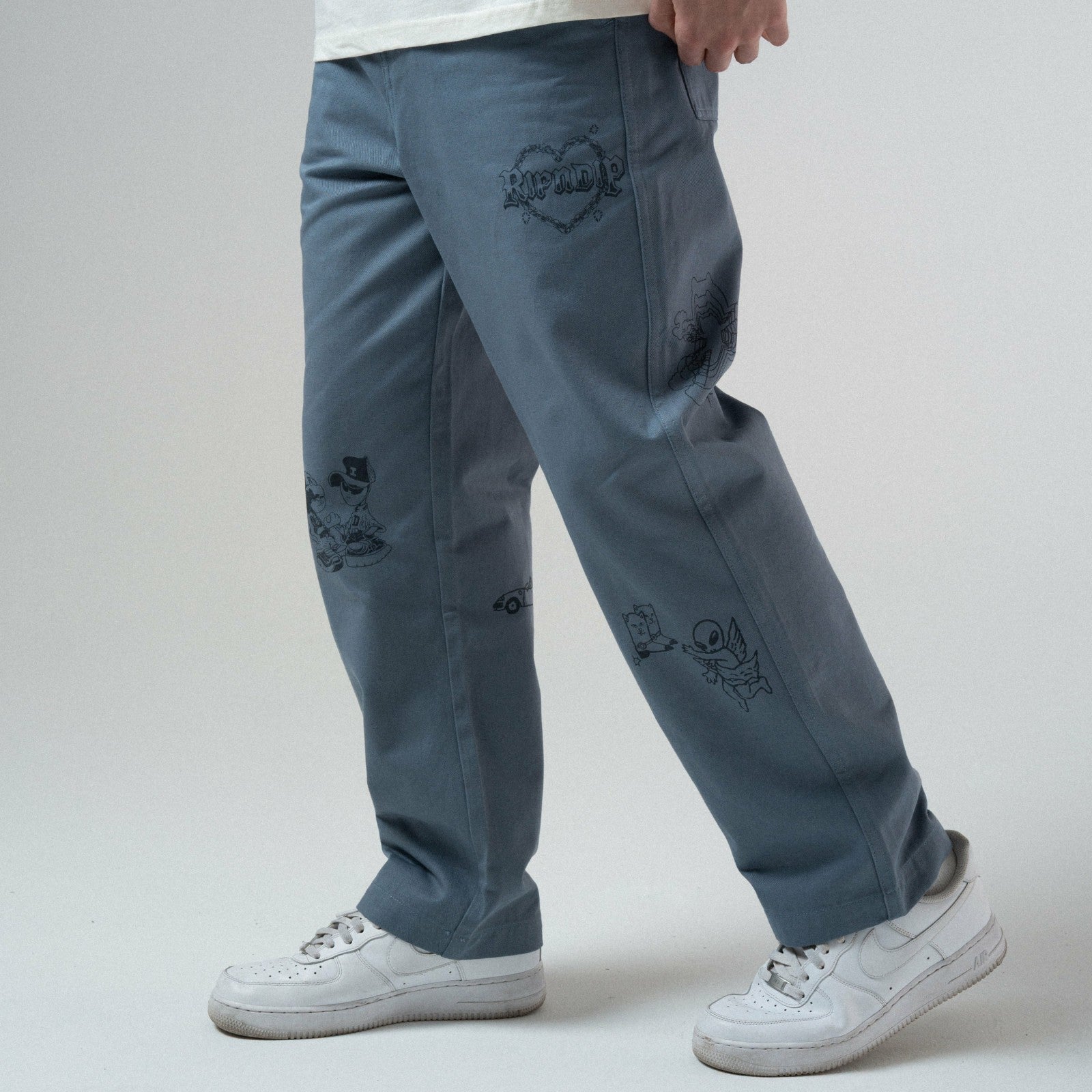 Westside Wide Fit Pants (Slate) - Ripndip