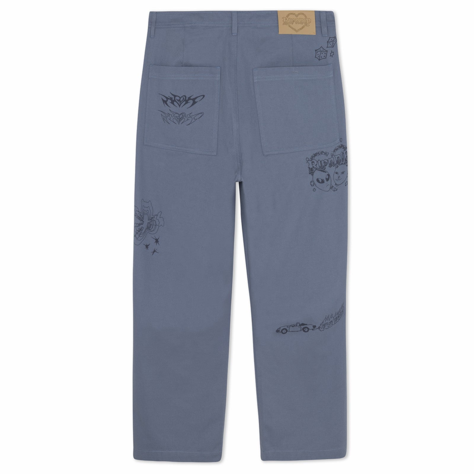 Westside Wide Fit Pants (Slate) - Ripndip