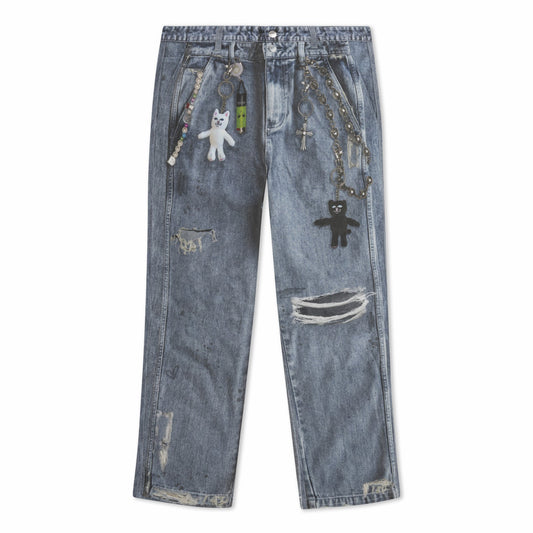 Real Straight Leg Denim Pants (Light Wash) - Ripndip