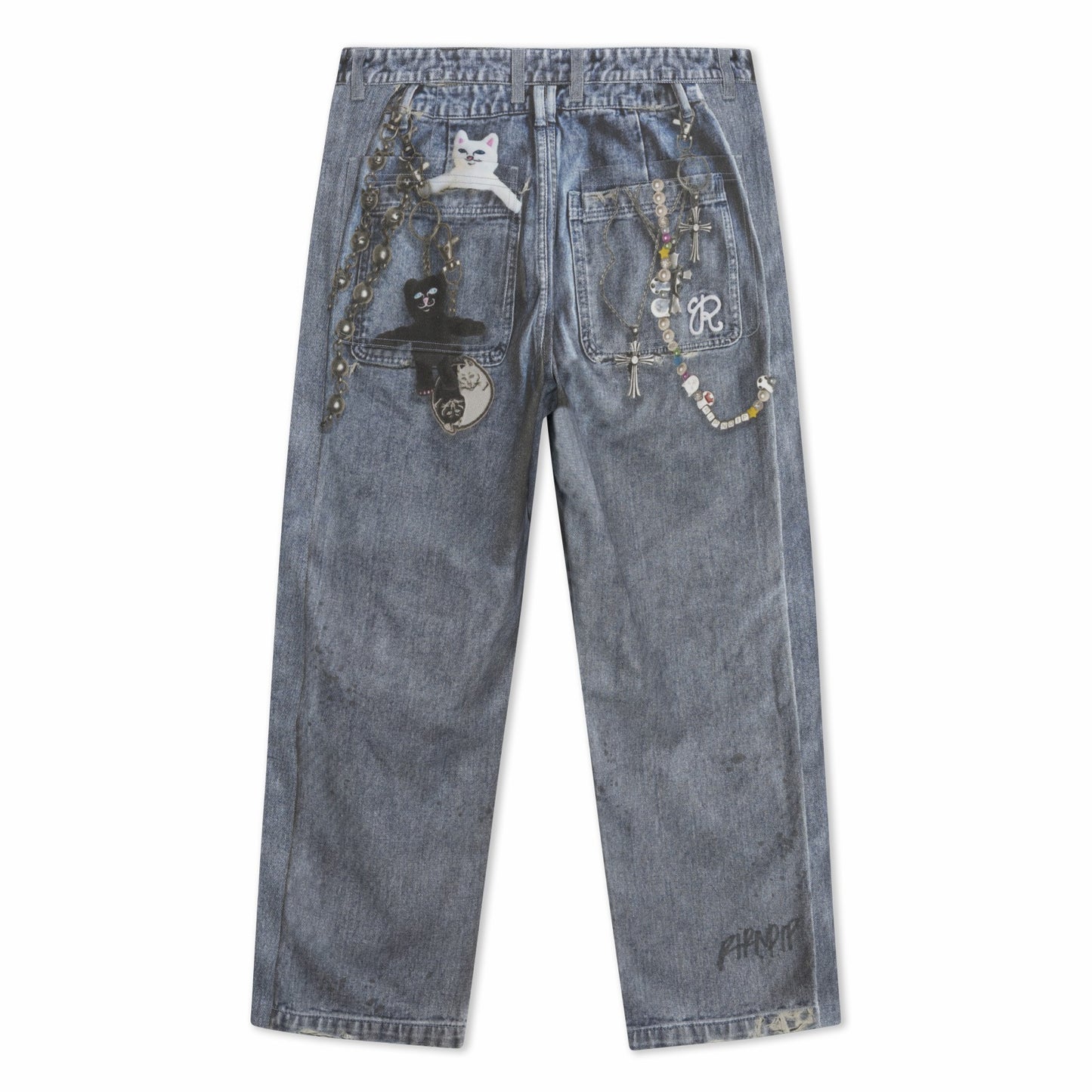 Real Straight Leg Denim Pants (Light Wash) - Ripndip