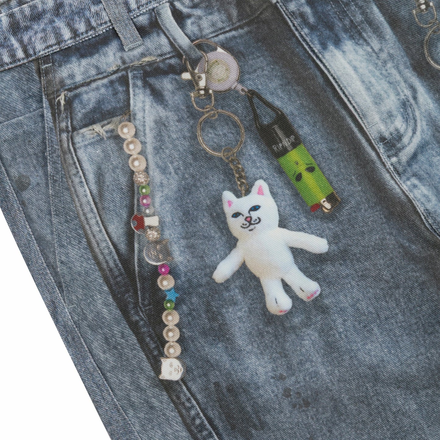 Real Straight Leg Denim Pants (Light Wash) - Ripndip