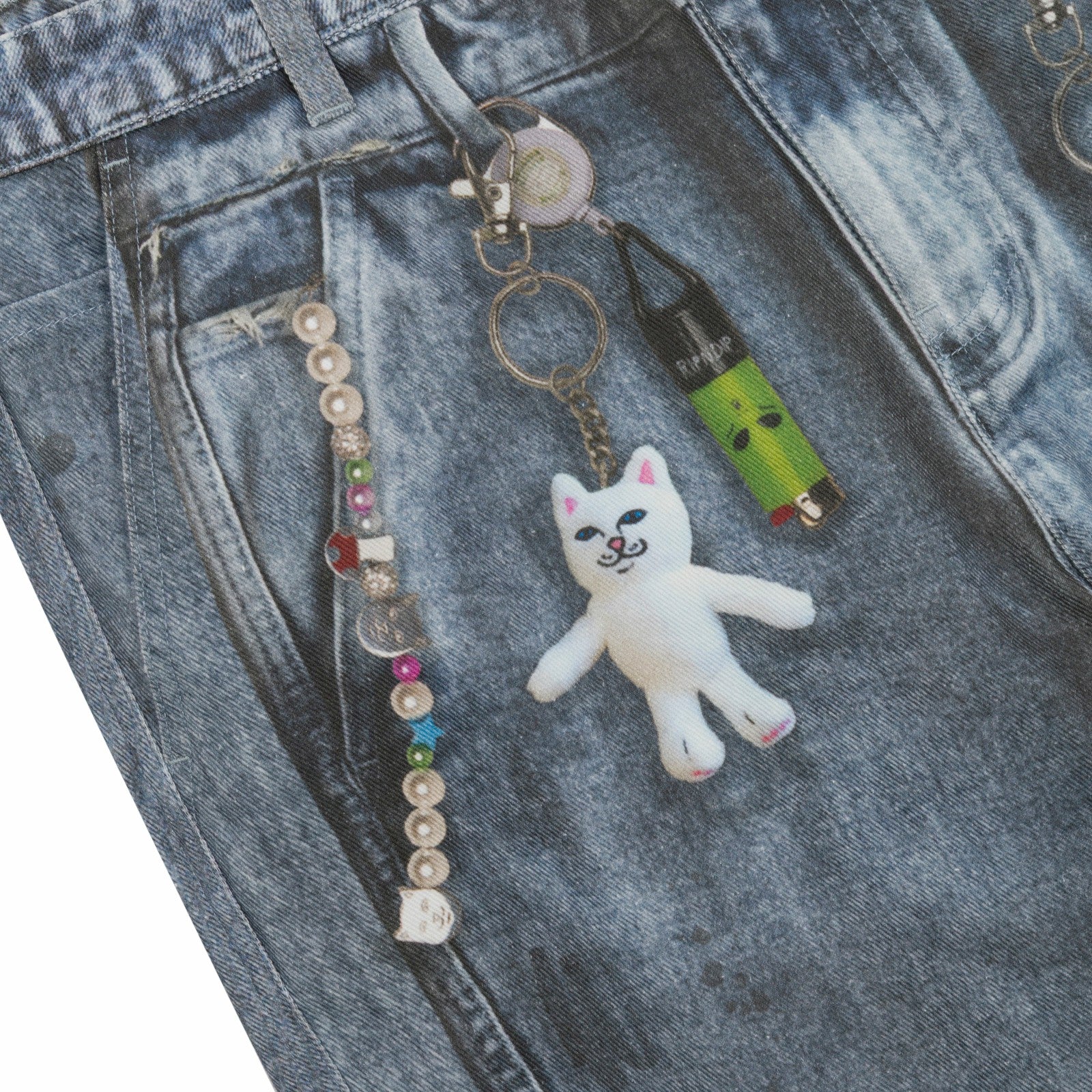 Real Straight Leg Denim Pants (Light Wash) - Ripndip