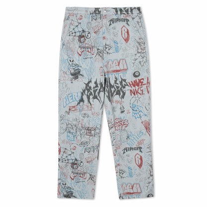 Marker Wide Fit Pants (Light Wash Denim) - Ripndip