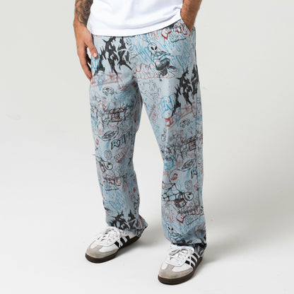 Marker Wide Fit Pants (Light Wash Denim) - Ripndip
