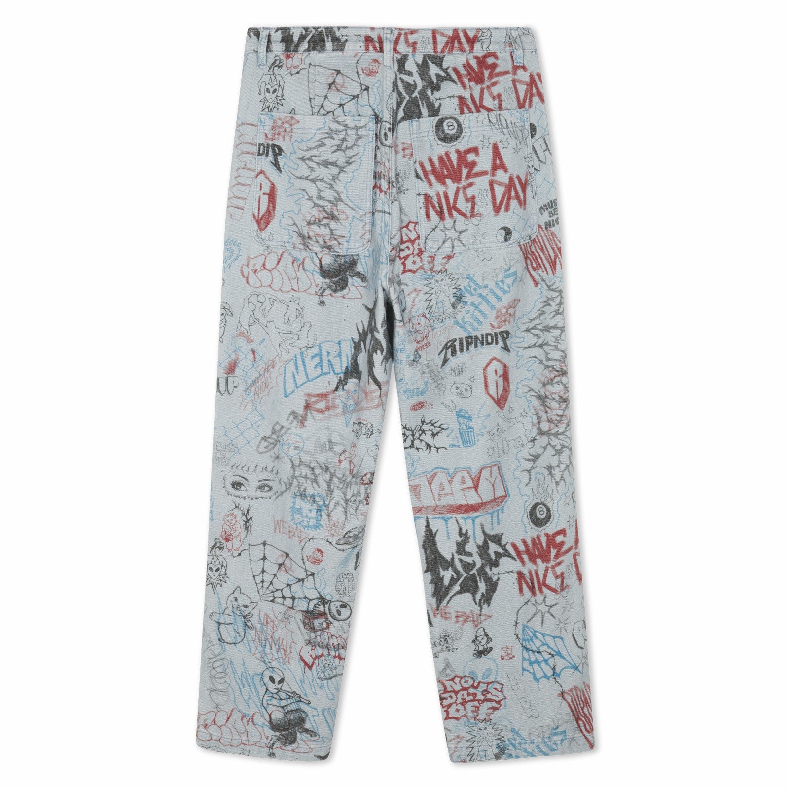 Marker Wide Fit Pants (Light Wash Denim) - Ripndip