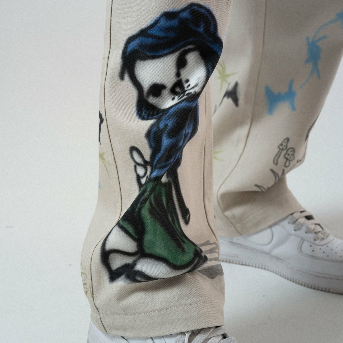 Goosebumps Wide Fit Pants (Bone) - Ripndip