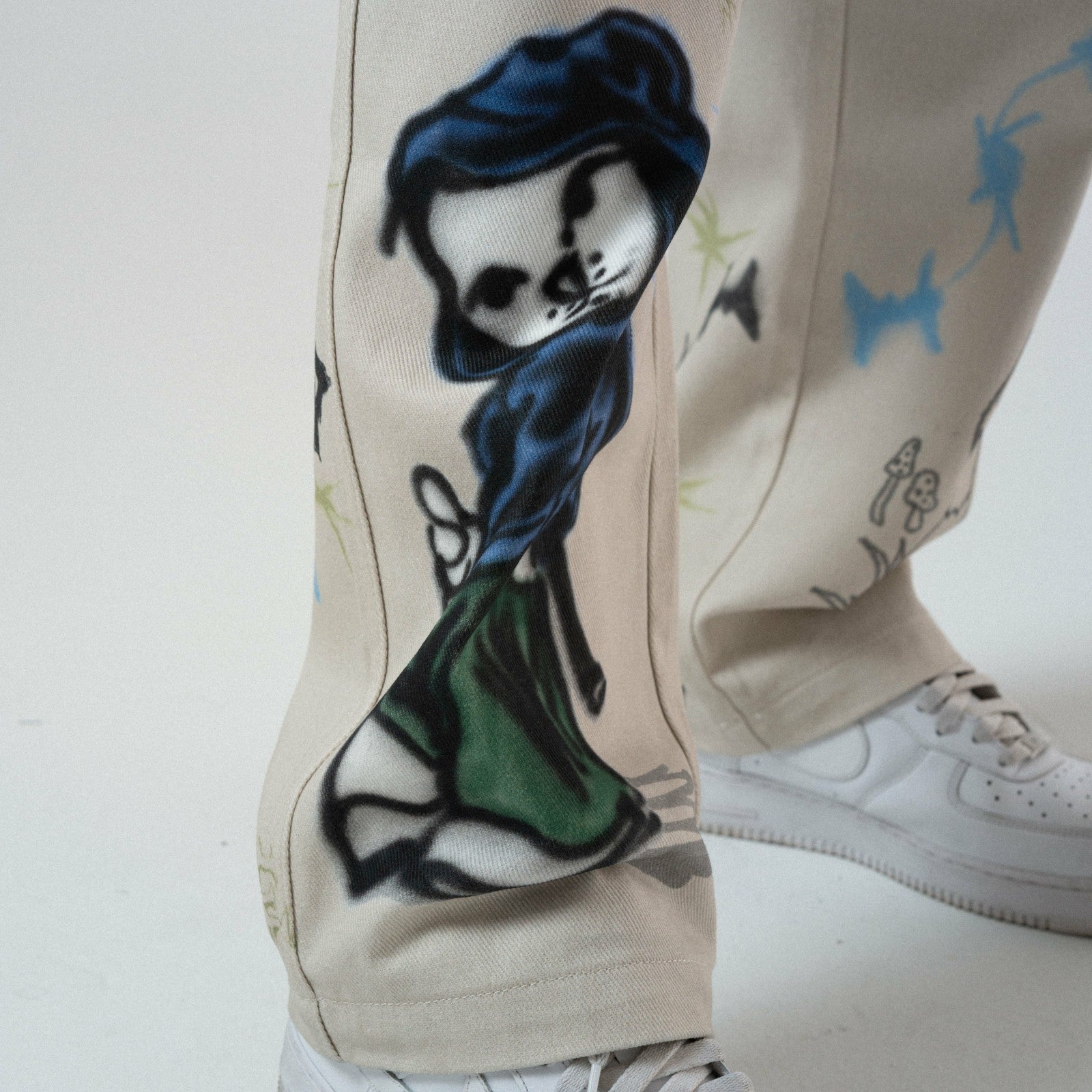 Goosebumps Wide Fit Pants (Bone) - Ripndip